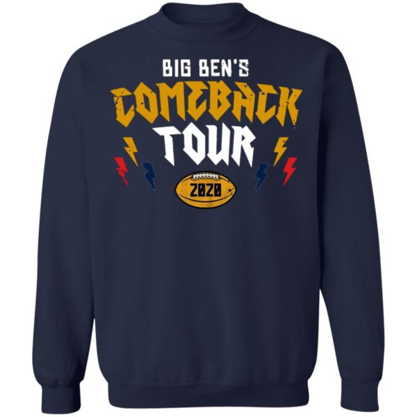 Pittsburgh Steelers Big Ben’s Comeback Tour 2020 shirt
