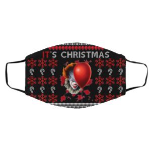 It’s Christmas Clown Pennywise Ugly Christmas Face Mask