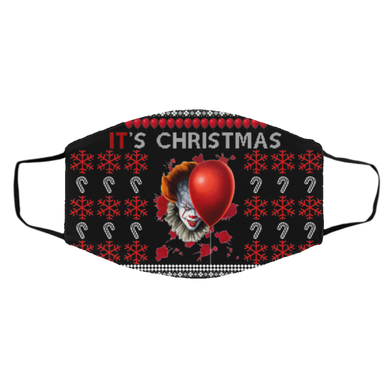 It’s Christmas Clown Pennywise Ugly Christmas Face Mask