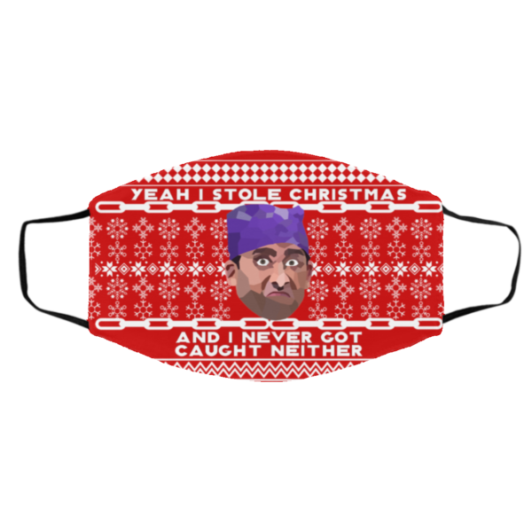 Yeah I Stole Christmas And I Never Got Caught Neither Prison Mike Ugly Christmas Face Mask