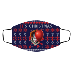 It's Christmas Clown Pennywise Ugly Christmas Face Mask