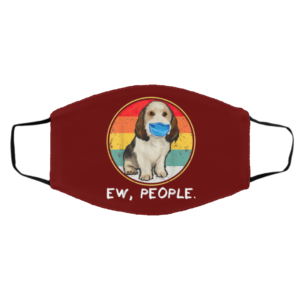 Ew People Petit Basset Griffon Vendeen Dog Wearing Face Mask