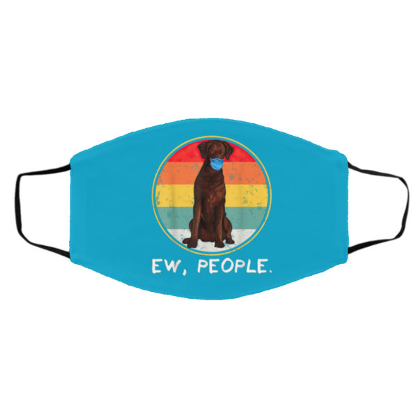 Ew People Curly-Coated Retriever Dog Wearing Face Mask