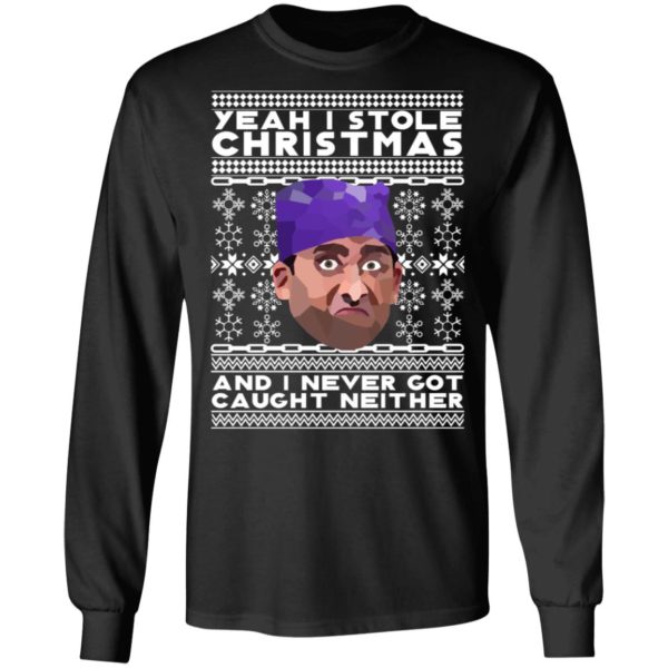 Yeah I Stole Christmas And I Never Got Caught Neither Prison Mike Ugly Christmas Sweater