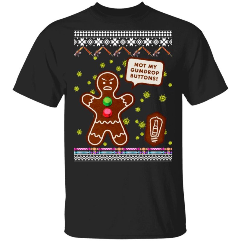 Not My Gumdrop Buttons Gingerbread Man Ugly Christmas Sweater