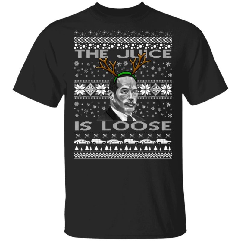 The Juice Is Loose OJ Parody Ugly Christmas Sweater