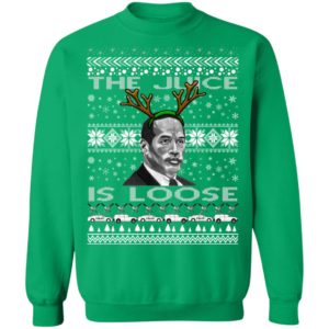 The Juice Is Loose OJ Parody Ugly Christmas Sweater