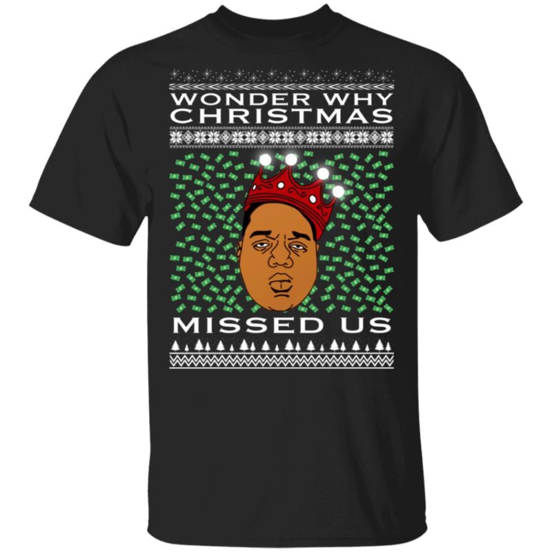 Wonder Why Christmas Missed Us Notorious BIG Ugly Christmas Sweater