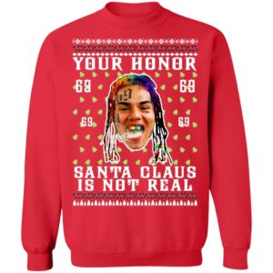 Your Honor Santa Claus Is Not Real Snitch Nine Tekashi 69 Ugly Christmas Sweater