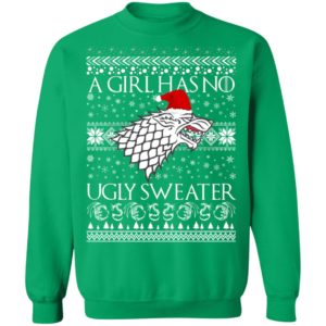 A Girl Has No Ugly Sweater Arya Stark GoT Ugly Christmas Sweater