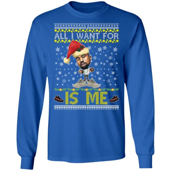 All I Want For Christmas Is Me Kanye West Yeezy Yeezus Ugly Christmas Sweater