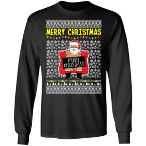 Merry Christmas Santa Claus Exposing Himself Ugly Christmas Sweater