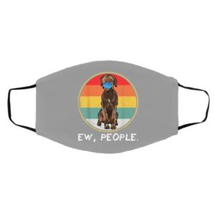 Ew People Wirehaired Pointing Griffon Dog Wearing Face Mask