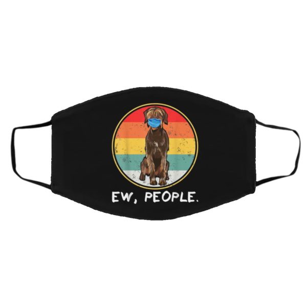 Ew People Wirehaired Pointing Griffon Dog Wearing Face Mask