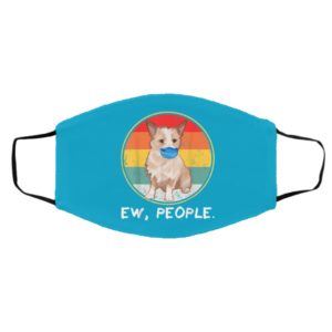 Vintage Ew People Podengo Pequeno Dog Wearing Face Mask