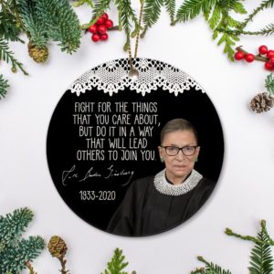 Fight For The Things RBG Ornament