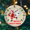 Santa Wearing A Face Mask Decorative Christmas Ornament