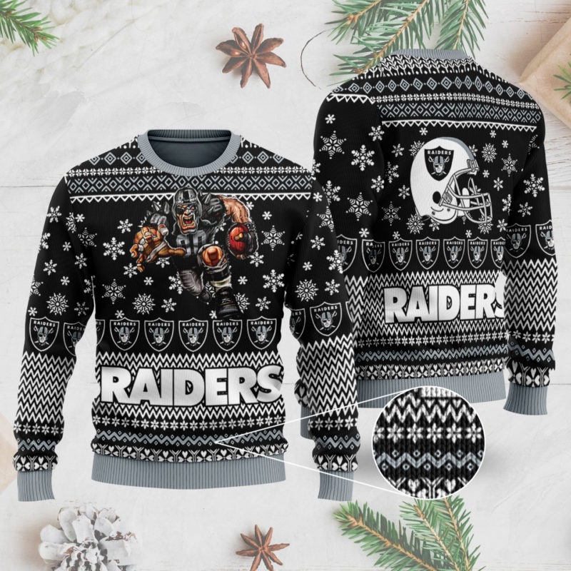 Raiders 3D Ugly Christmas Sweater