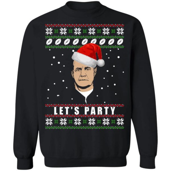 Belichick Lets Party Ugly Christmas Sweater