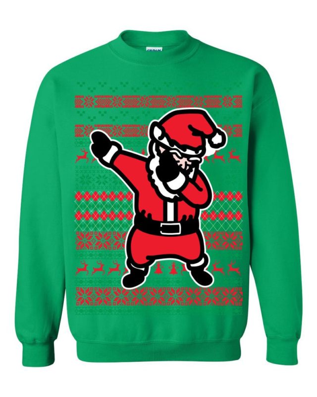 Dancing Dab Dabbing Santa Ugly Christmas Sweater