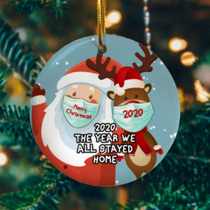2020 the Year We All Stayed Home Quarantined Decorative Christmas Ornament – Funny Holiday Gift