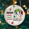 2020 Stink Stank Stunk Circle Ornament Keepsake – Green Hand Again Biden Keepsake Christmas Ornament