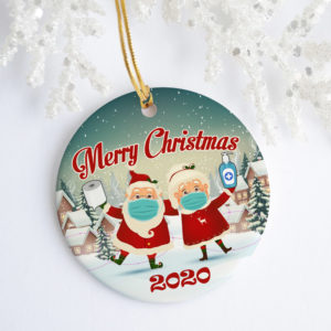 Mrs Claus Santa Claus 2020 Merry Christmas Keepsake Christmas Ornament