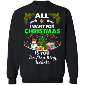 All I Want For Christmas Is You The Lion King Tickets Ugly Christmas Sweater