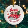 Jesus Take The Wheel Ornament Keepsake Decorative Christmas Ornament - Funny Holiday Gift