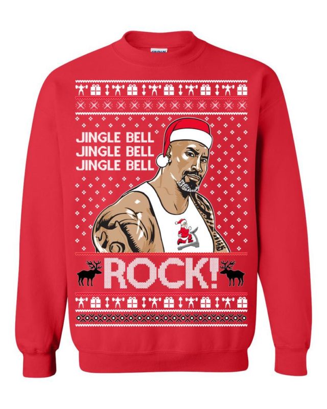 The Rock Jingle Bell Ugly Christmas Sweater