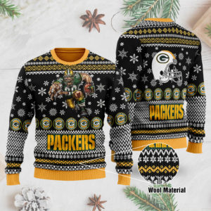 Green Bay 3D Printed Ugly Christmas Sweater
