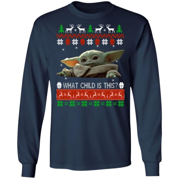 Baby Yoda What Child Is This Ugly Christmas Sweater