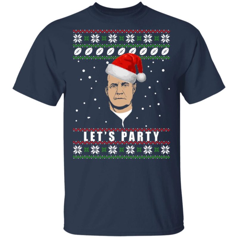 Belichick Lets Party Ugly Christmas Sweater