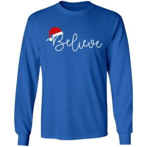 Believe With Santa Hat Ugly Christmas Sweater