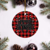 Madi Monroe Merry Christmas Circle Ornament