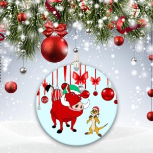 The Lion King Walt Disney  Merry Chrismas, Christmas Decorative Ornament