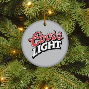 Coors Light Merry Christmas Circle Ornament
