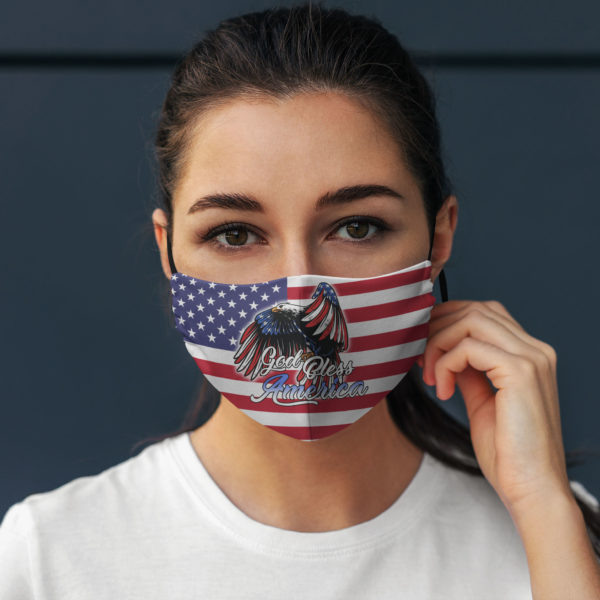 God Bless America Flag Face Mask