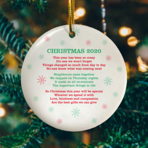 2020 Quarantined Christmas Ornament