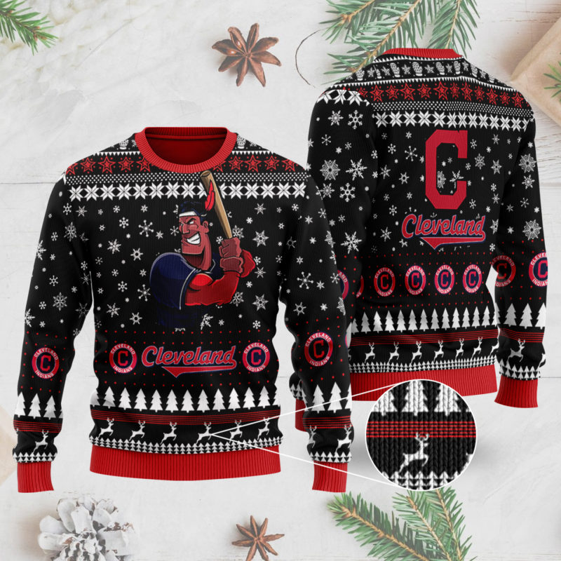 Cleveland Indians 3D Ugly Christmas Sweater