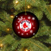 Chicago Cubs Merry Christmas Circle Ornament