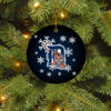 Houston Astros Merry Christmas Circle Ornament