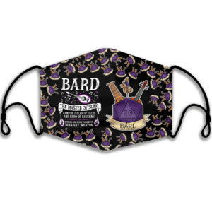 Bard The Master Of Song Game Face Mask