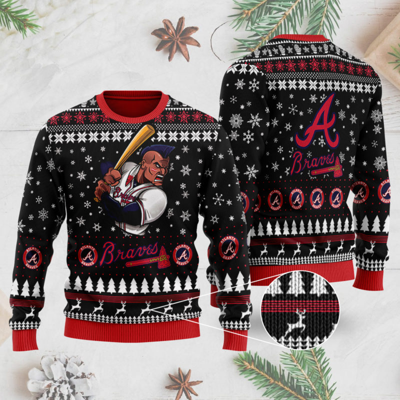 Atlanta Braves 3D Ugly Christmas Sweater