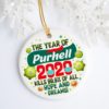 The Year 2020 When The Virus Took Hold Stay At Home To Save Lives 2020 Christmas Decorative Ornament