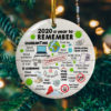 12 Days Of Corona 2020 Quarantine Decorative Christmas Ornament