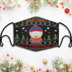 Eric Cartman Jesus Christ Its Christmas Face Mask