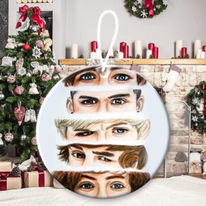 One Direction Niall Horan, Liam Payne, Harry Styles, Louis Tomlinson, Zayn Malik Christmas Decorative Ornament