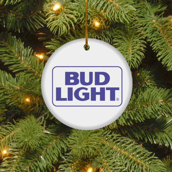Bud Light Merry Christmas Circle Ornament
