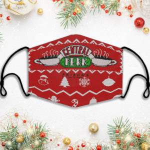 Friends Ugly Christmas Mask Central Perk Face Mask
